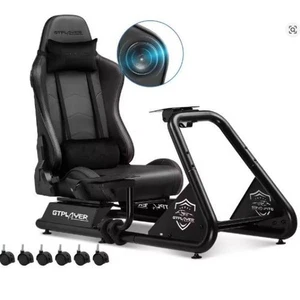 GTPLAYER Racing Simulator Cockpit with Seat Sim Racing Cockpit Multi-function - Picture 1 of 12