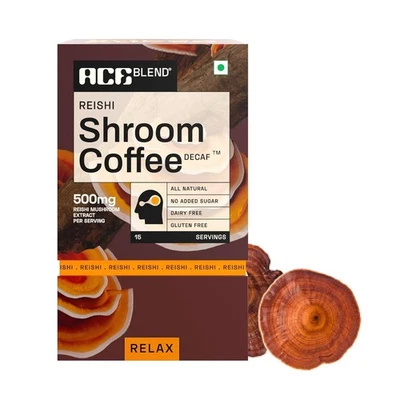 Ace Blend Reishi Shroom Coffee Powder, 8gm Each 15 Sachets - Image 1 of 4