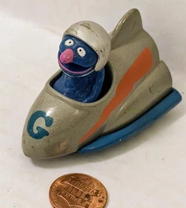Sesame Street GROVER.Diecast Metal Rocket Ship.Space Shuttle.Playskool 1983 Vtg - Picture 1 of 4