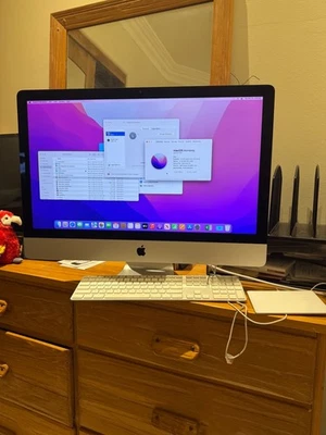  iMac 27"  Retina 5k (Late 2015) i5 3.2GHz 32GB RAM 1TB Fusion M390 Monterey - Image 1 of 4