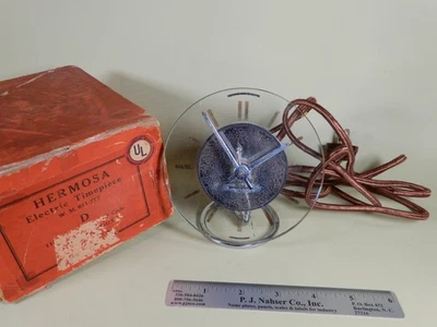 Westinghouse Hermosa W M 611-77T Electric Glass Timepiece Great Working Cond - Image 1 of 4
