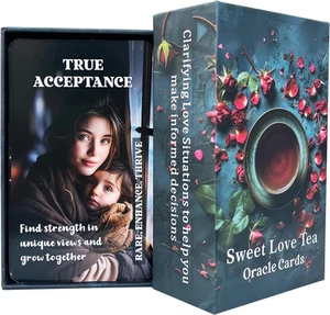 Sweet Love Tea Oracle Cards, Twin Flames Soulmates Oracle Deck, Romance Love ... - Picture 1 of 12