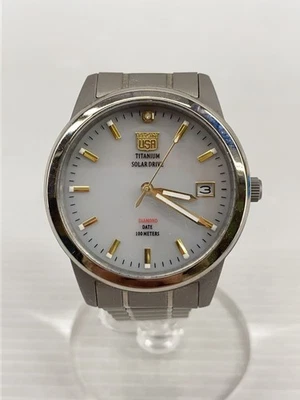 ELGIN fk-1429-fl relógio clássico cinza analógico solar quase em perfeito estado JAPÃO - Imagem 1 de 4