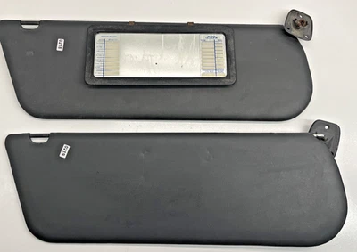 1987-1996 Ford F150 F250 F350 conjunto de para-sol lado esquerdo + direito vinil cinza - Imagem 1 de 4