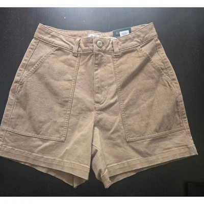 Alpine Design Corduroy High Rise Shorts Women's Size 4 Pocket Casual - Image 1 of 3