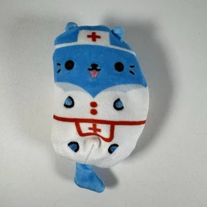 Cats Vs Pickles Plüsch Beanie Krankenschwester Kätzchen 4 Zoll blau weiß rot Spielzeug - Bild 1 von 7