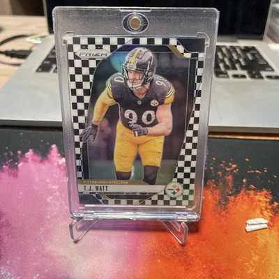 T.J. Watt 2024 Panini Prizm Football “Checkerboard” PITTSBURGH STEELERS  - Image 1 of 2