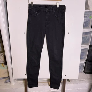 Mother Jeans The Looker Not Guilty Black Denim Damen Gr. 28 Lightly Distressed - Bild 1 von 14