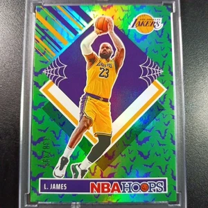 /399 LeBron James Green Bat Holo Haunted Hoops 2024-25 Basketball Card Lakers - Picture 1 of 18