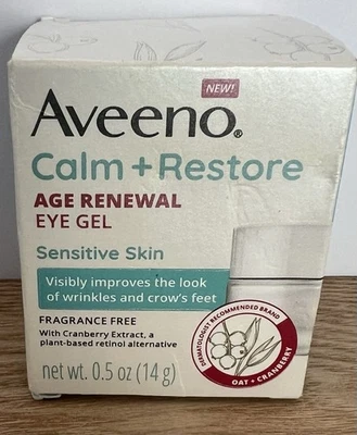 Aveeno Calm + Restore Age Renewal Eye Gel (0.5fl/14ml) Dermatologist Recommended - Image 1 of 4