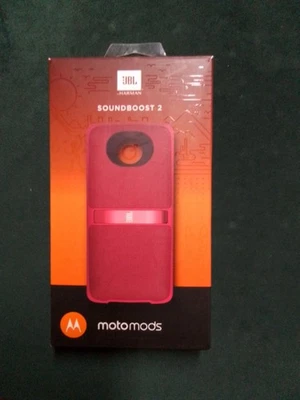 JBL SoundBoost 2 Mod Portable Stereo Speaker for Motorola Moto Z - Red - Image 1 of 2