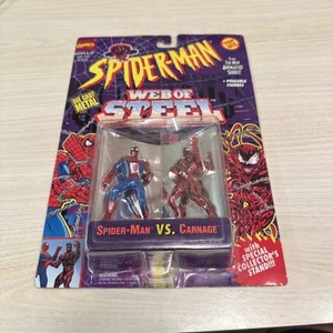 Vintage Spiderman Web of Steel Spiderman vs. carnage TOY BIZ 1994 Marvel - Picture 1 of 5