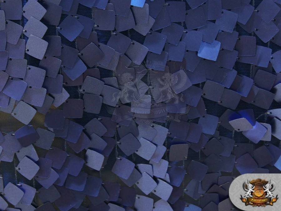 SQUARE DANGLE TULLE Sequin Fabric / 55" Wide / Sold by the yard - Image 1 of 1