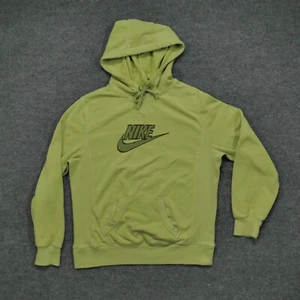 Vintage Nike Hoodie Youth XL Green Pullover Spell Out Sweatshirt Y2K - Picture 1 of 12