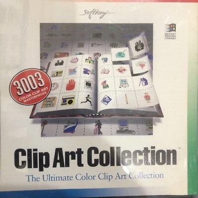 PC Softkey Paintbrush 3003 Clipart Collection Brand NEW and Factory Sealed - Image 1 of 4
