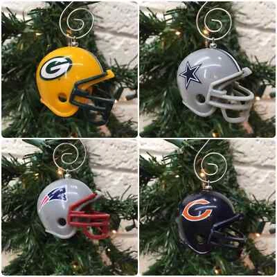 Custom Handmade NFL Mini Helmet Christmas Hanging Ornament • SEE LIST OF TEAMS‼ - Image 1 of 4