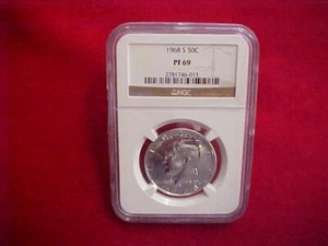 324a) 1968 S Kennedy Half Dollar - NGC PF 69 - ab 25,00 $ - Bild 1 von 9