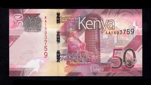 F.C. KENIA KENYA , 50 SHILLINGS 2019 , S/C ( UNC ) , P.52a . - Imagen 1 de 2