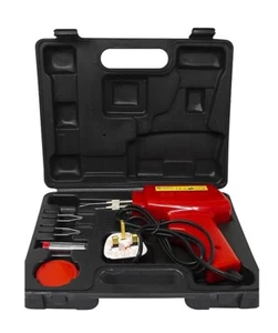 100W Soldering Gun Kit In Case Plug Bright Lamp 230V Electrical Tools Tips - Picture 1 of 3