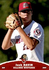 2007 Billings Mustangs Grandstand #29 Josh Ravin Reseda California Baseball Card