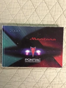 00 Pontiac Montana 2000 dueños guía manual envío gratuito libro libre de humo fabricante de equipos originales - Imagen 1 de 3