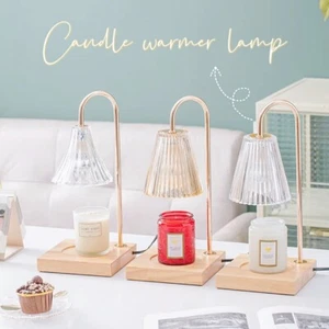 LuminAroma Candle Warmer Lamp Made With Recycled Wood [Clear] - Picture 1 of 8