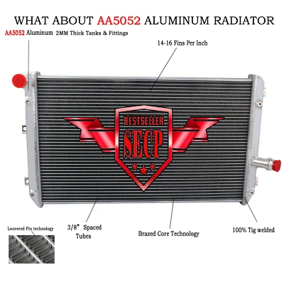 Radiador de 2 filas para Volkswagen Passat Jetta Eos Golf 2006-2014 Audi A3 TT 2,0 L Foto 1 de 4