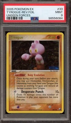Pokemon Tyrouge EX Unseen Forces Reverse Holo #33 PSA 9 Mint - Image 1 of 2