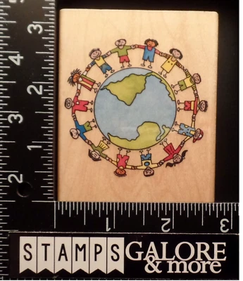 Estampillas de goma estampidas A1756F LET'S SAVEMOS OUR WORLD CHILDREN #385 Foto 1 de 3