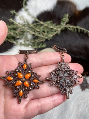 Colgante para hacer joyas conjunto 3 diamantes forma marrón colgante para collar 2"  Foto 1 de 4