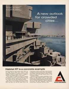 1967 Allis Chalmers: Habitat 67 Vintage Print Ad - Picture 1 of 1