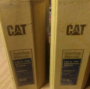 2 Caterpilar 725 & 730 Articulated Trucks Service Manual volume 1 & 2 - Picture 1 of 6