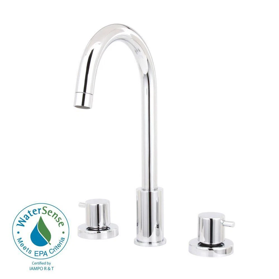 Grifo de lavabo LaToscana 78CR214 Elba de 8 pulgadas con desagüe, cromado Foto 1 de 2