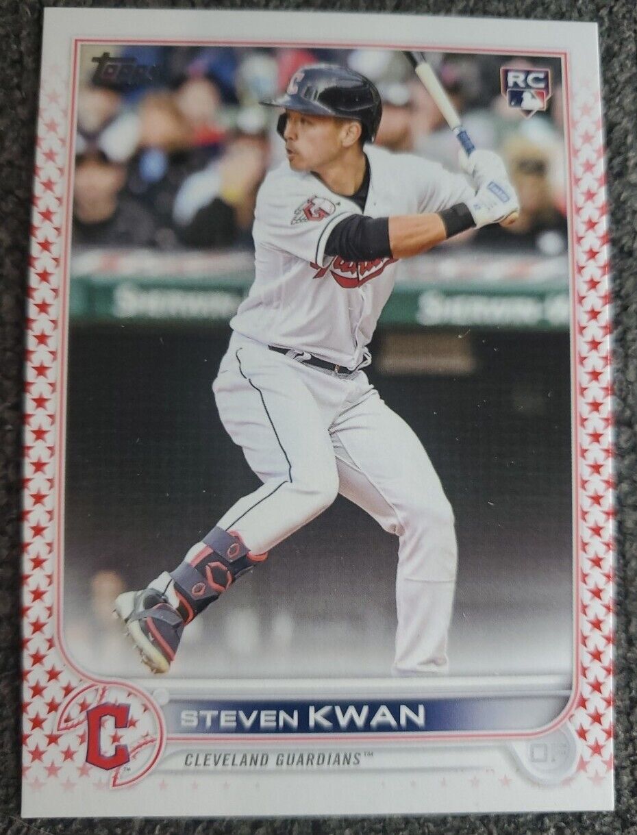 2022 Steven Kwan /76 Topps Update Independence Day RC #US261 Cleveland Guardians