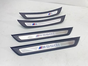 17-20 BMW G30 M550 Front & Rear Illuminated Door Sill Trim Plate Cover Set! OEM✅ - Picture 1 of 23
