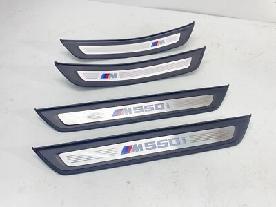 Комплект накладок накладок на порог двери с подсветкой передние и задние для BMW G30 M550 17-20! OEM✅ - Изображение 1 из 4