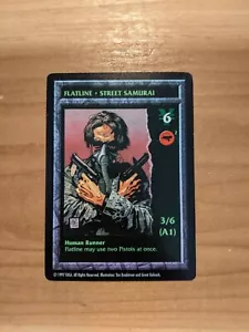 1997 Shadowrun Flatline Street Samurai CCG TCG Card FASA - Picture 1 of 2