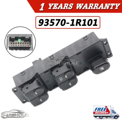 前左电源窗开关 935701R101 适用于现代口音 2013-17 93570-1R101 — 第 1/4 张图片