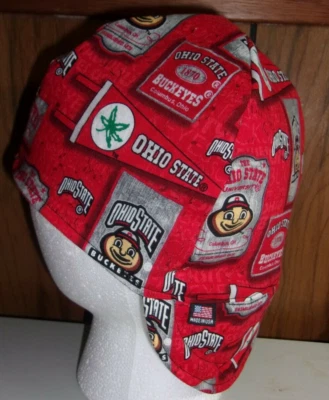 Ohio State Buckeyes Vin construcción hecha a medida, soldador, instalador de tuberías, sombrero de motociclista Foto 1 de 2