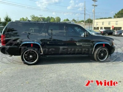 for:2007-2014 GMC Yukon XL Denali/Escalade ESV/Suburban LTZ Fender Trim 4Pc 2" - Image 1 of 4