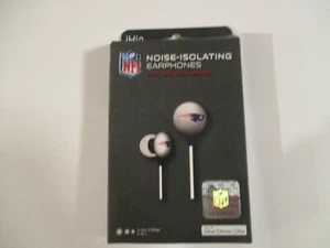 NEW ENGLAND PATRIOTS NOISE ISOLATING EAR PHONES - Picture 1 of 3