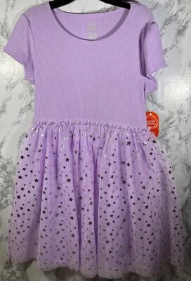 Wonder Nation Girls lavender touch tutu dress Size XL (14-16) Short Sleeve - Image 1 of 4