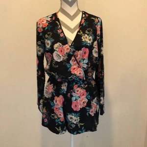 Charlotte Russe Floral Romper - Picture 1 of 10