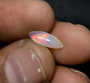 Cabochon opale bianco etiope naturale 13X5X3,5 pietra preziosa sfusa 5-36 - Foto 1 di 2