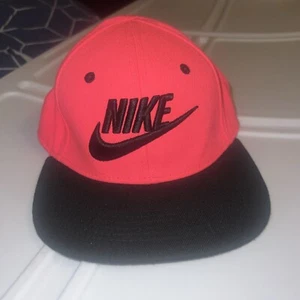 Nike Hat Snapback Cap Center White Swoosh Logo Pink Pre-Owned  - Picture 1 of 3