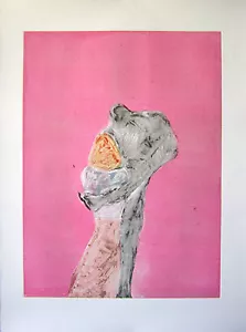 Fritz Scholder "Monster Love Series #1, 1986" Color Monotype - Picture 1 of 7