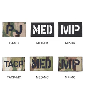 Parche táctico parche moral insignia MP MED TACP PJ infrarrojo paintball caza - Imagen 1 de 20