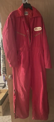 Vintage Big Smith Insulated Coveralls Halliburton Patch Red Size 38*40 (?) - Image 1 of 4
