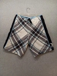 Costume da bagno Hurley pantaloncino uomo 32 multicolore blu geometrico spiaggia coulisse - Foto 1 di 5