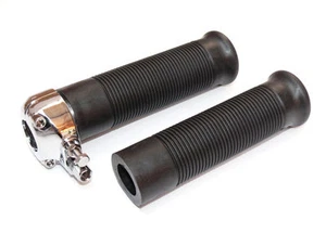 Throttle Twistgrip and Grip Set, 7/8" Bars, Great Value, BSA, Triumph, AJS - Picture 1 of 4